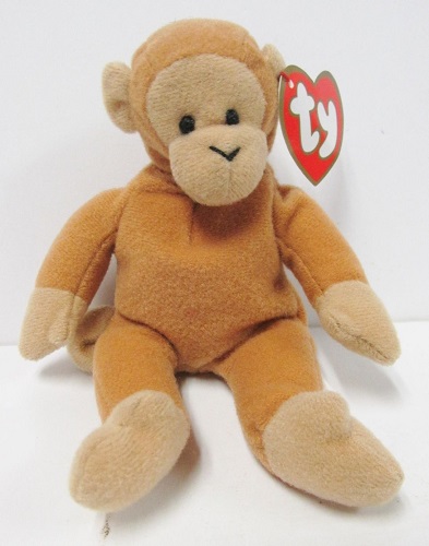 Bongo, the Monkey<br> #2 of 12, 1998 Series, <br> TY Teenie Beanie Baby<br>(Click on picture for full details)